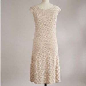 Cream color soft whispers dress by Sundance in L